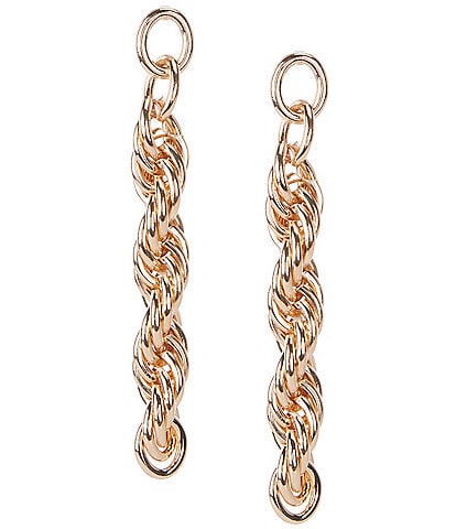 Gemma Layne Rope Link Linear Earrings