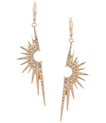 Gemma Layne Statement Pave Burst Drop Earrings