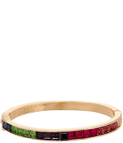 Gemma Layne Stone Hinge Bangle Bracelet