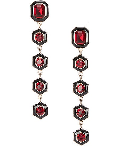 Gemma Layne Stone Inset Drop Earrings