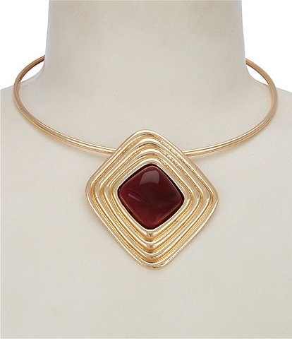 Gemma Layne Stone Statement Collar Necklace