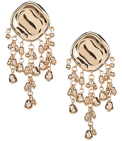 Gemma Layne Tassel Statement Circle Drop Statement Earrings