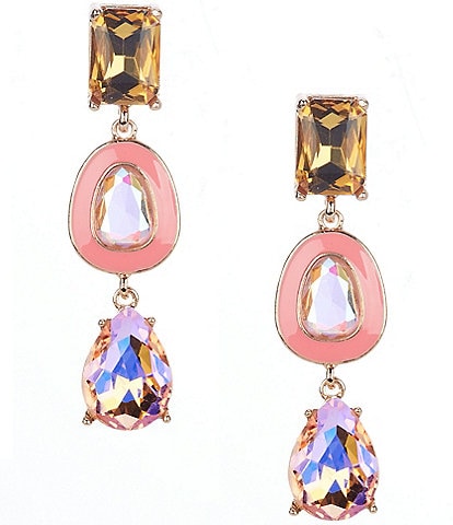 Gemma Layne Triple Stone Linear Earrings