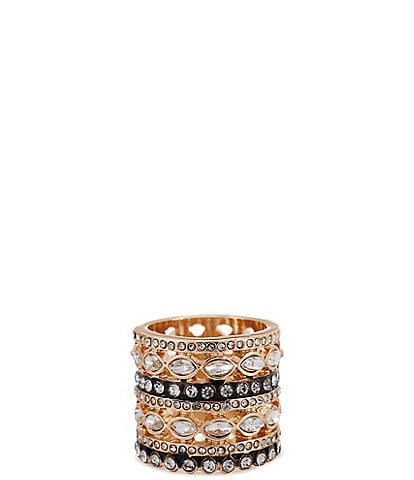 Gemma Layne Two Tone Pave Statement Ring