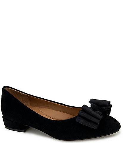 Gentle Souls Atlas Suede Bow Dress Flats