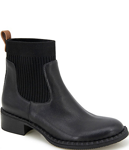 Gentle Souls Best Chelsea Leather Sock Booties