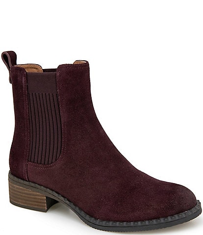 Gentle Souls Best Elastic Suede Chelsea Booties