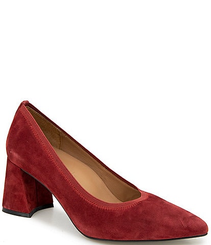 Gentle Souls Dionne Suede Block Heel Pumps