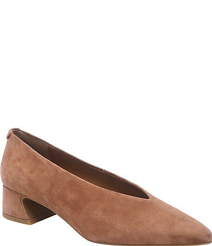 Gentle Souls Galleria Suede High Vamp Pumps