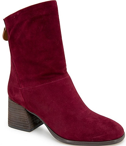 Gentle Souls Saranac Suede Block Heel Booties