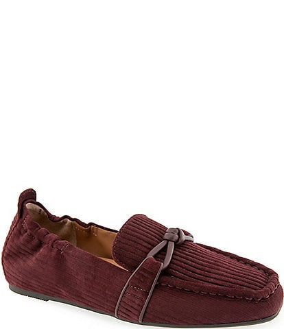 Gentle Souls Sophie Embossed Suede Knot Loafers