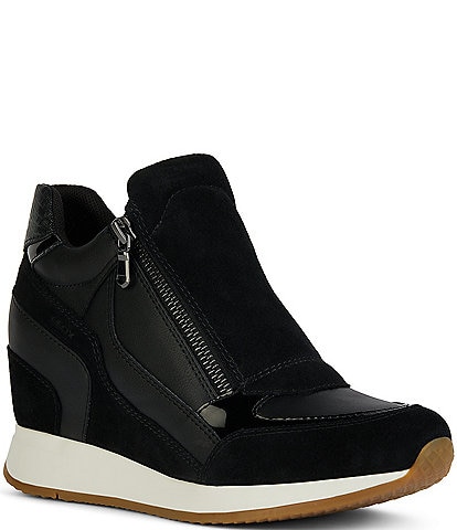 Black Inner Wedge Sneakers for Women Alice42 | MLV Shoes