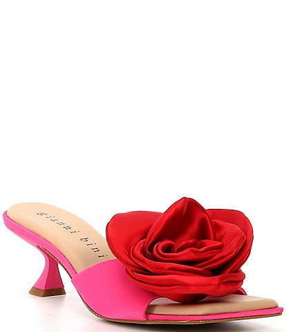 Gianni Bini Alana Satin Flower Dress Sandals