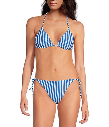 Gianni Bini Amalfi Stripe Swim Top & Amalfi Stripe Tie Side Swim Bottom