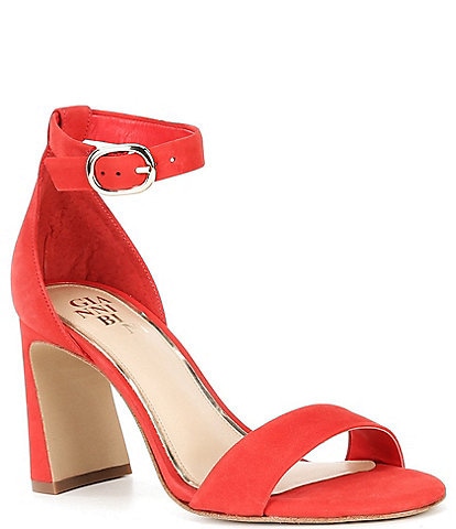 Gianni Bini Amandah Nubuck Block Heel Dress Sandals