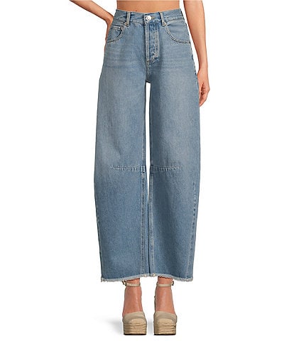 Gianni Bini Amber Barrel High Rise Denim Jeans