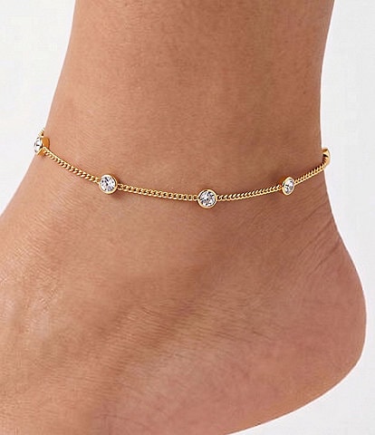 Gianni Bini Bia Delicate Bling Chain Anklet