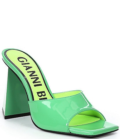Gianni Bini Caylor Patent Square Toe Sandals