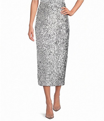 Gianni Bini Corey Coordinating Sequin Pencil Midi Skirt