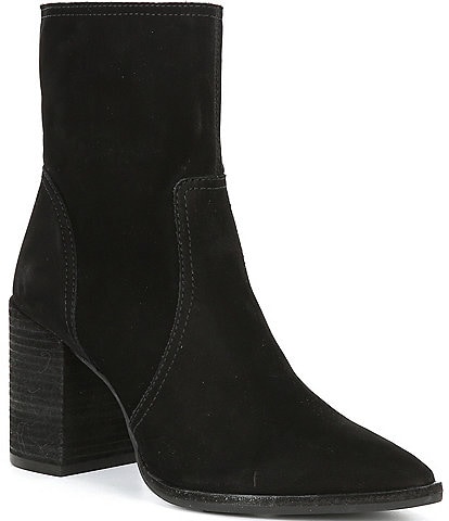 Gianni Bini Darnold Nubuck Block Heel Booties