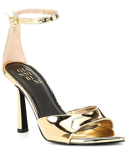 Gianni Bini Grady Mirror Metallic Stiletto Dress Sandals