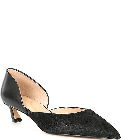 Gianni Bini GwenTwo Haircalf Kitten Heel D'Orsay Pumps