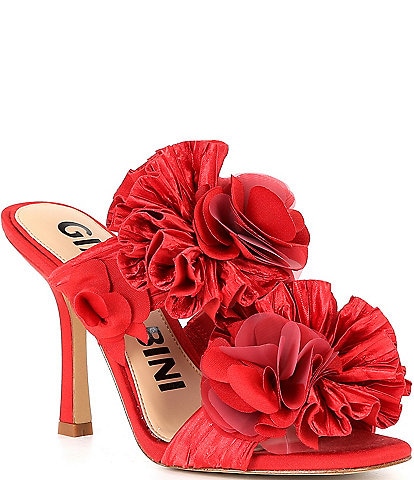 Gianni Bini Hardaway Ruffle Flower Dress Sandals