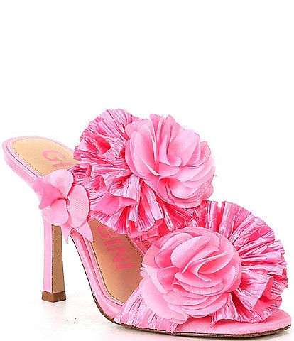 Gianni Bini Hardaway Ruffle Flower Dress Sandals