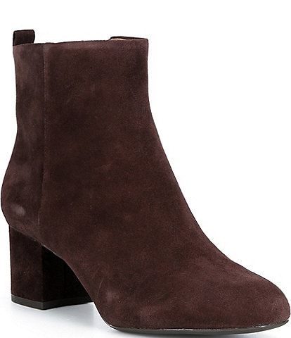 Gianni Bini Jaydennn Suede Block Heel Booties