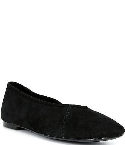 Gianni Bini Jenkins Suede Square Toe Ballet Flats