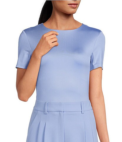 Gianni Bini Layla Short Sleeve Crew Neck Coordinating Bodysuit