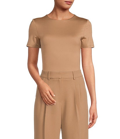 Gianni Bini Layla Short Sleeve Crew Neck Coordinating Bodysuit