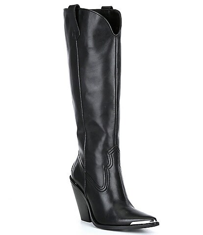 Gianni Bini Lomax Leather Tall Western Boots