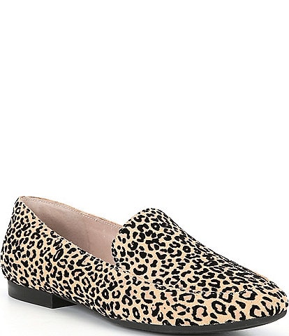 Gianni Bini Macen Leopard Print Suede Career Flat Loafers