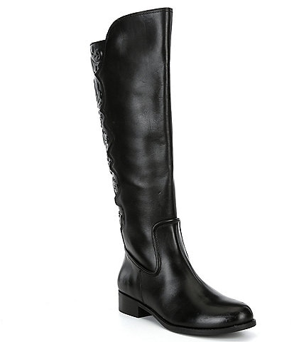 Gianni Bini Maddox Embossed Leather Riding Boots