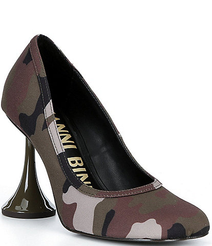 Gianni Bini Magik Camouflage Molded Toe Pumps