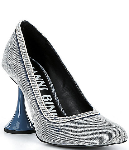 Gianni Bini Magik Denim Molded Toe Pumps