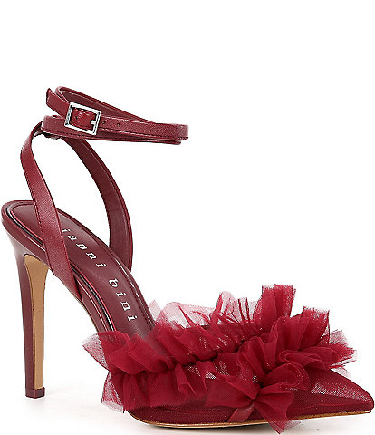 Burgundy wide width heels hotsell