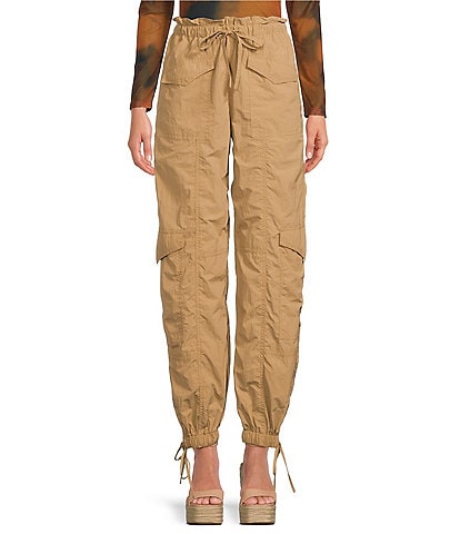 Gianni Bini Natasha Nylon Parachute Pull-On Pants