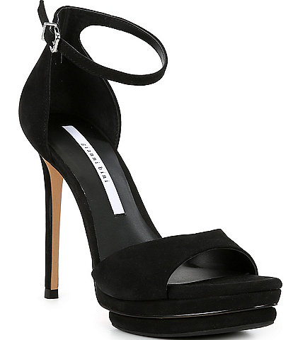 Gianni Bini Nessie Suede Ankle Strap Platform Dress Sandals