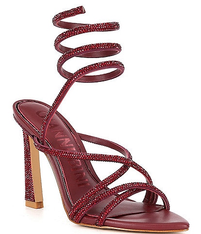 Gianni Bini Odellia Rhinestone Embellished Ankle Wrap Dress Sandals