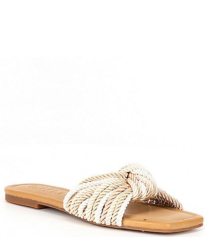Gianni Bini Penni Corded Knot Flat Sandals
