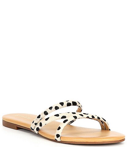 Gianni Bini Ripken Cheetah Haircalf Flat Slide Sandals