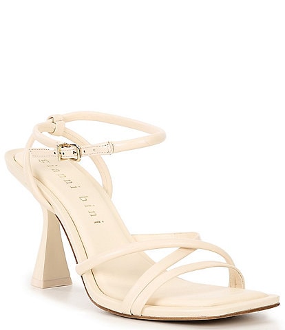 Gianni Bini Rondo Leather Strappy Square Toe Dress Sandals