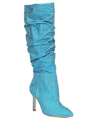 Gianni Bini Salaya Rhinestone Slouchy Pointed Toe Tall Boots