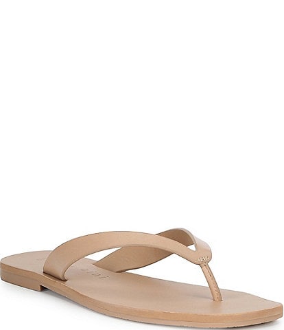 Gianni Bini Steffan Leather Thong Sandals