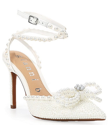 Gianni Bini TaylinnThree Double Pearl Bow Dress Pumps