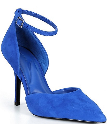 Gianni Bini Tippet Suede Ankle Wrap Stiletto Pumps