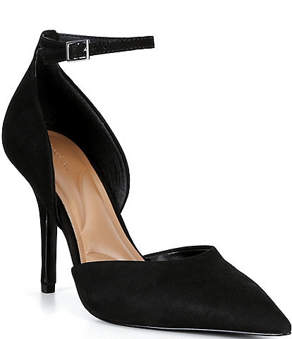 Gianni Bini Tippet Suede Ankle Wrap Stiletto Pumps