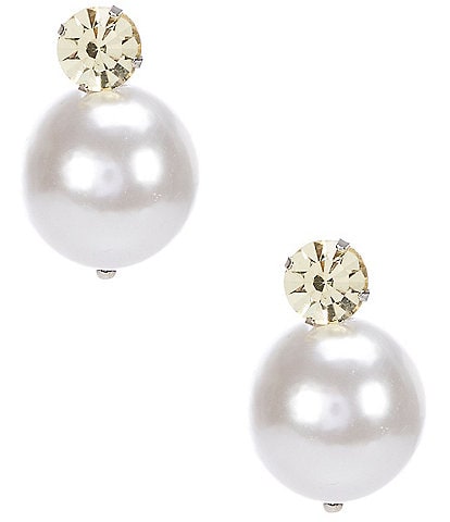 Gianni Bini x DANNIJO Erin Pearl Crystal Statement Stud Earrings